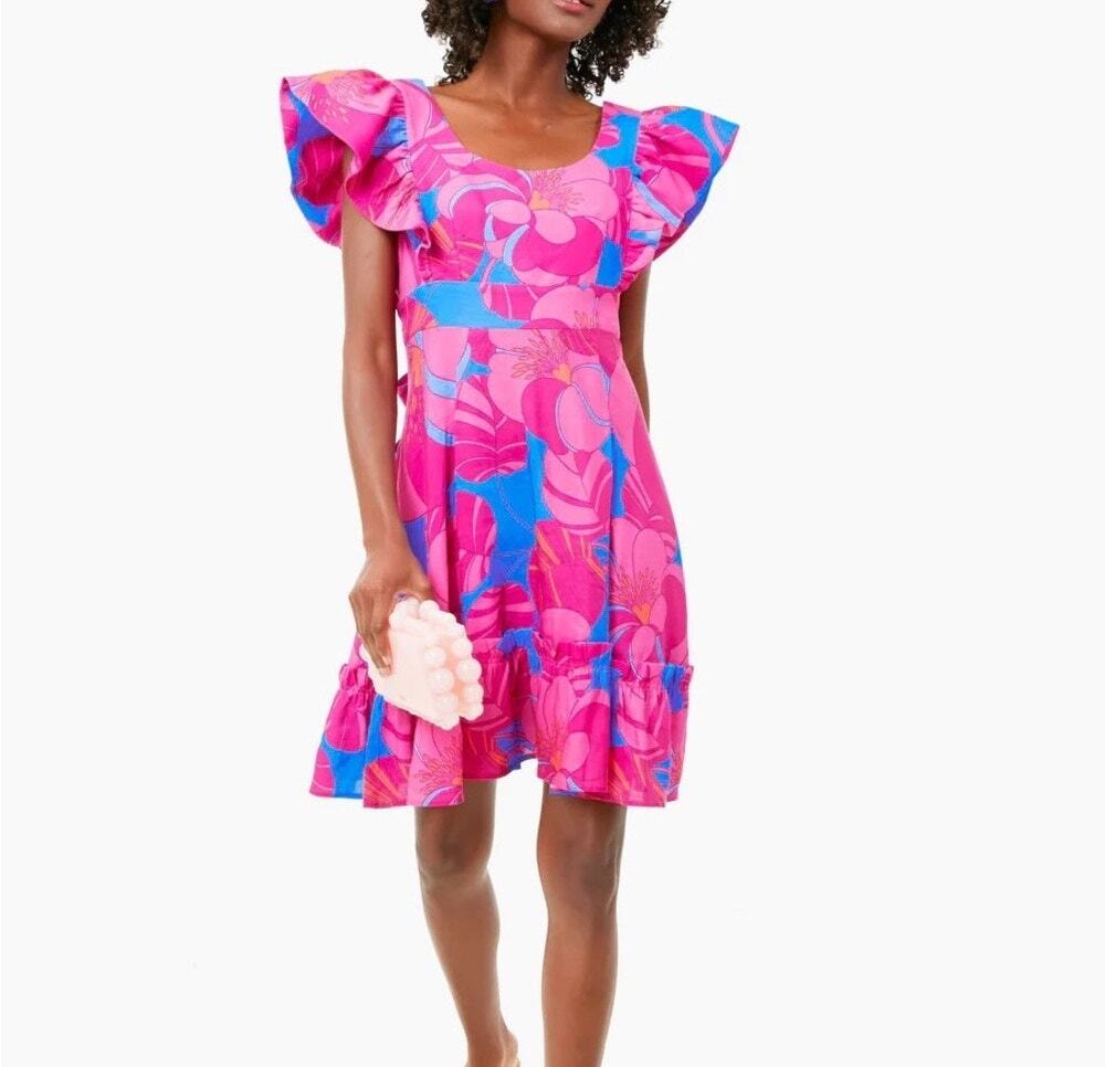 Vibrant Tuckernuck Cameran Eubanks Wimberly Wild Azalea Edisto Dress S Linen
